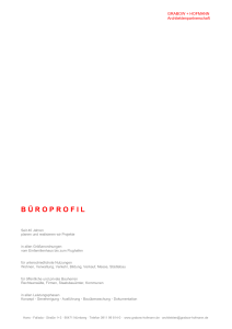 b ü roprofil - Grabow + Hofmann Architektenpartnerschaft