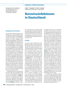 Norovirusinfektionen in Deutschland