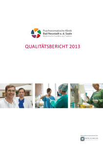 Qualitätsbericht Psychosomatische Klinik 2013