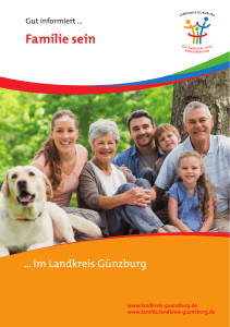 Familie sein - Familienportal Landkreis G&uuml;nzburg