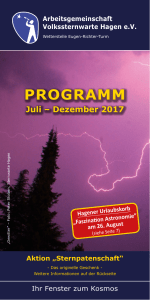 programm - Sternwarte Hagen
