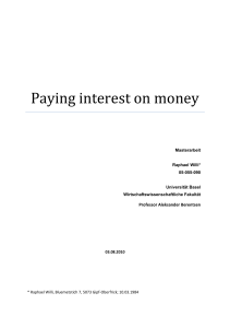 Paying interest on money - WWZ