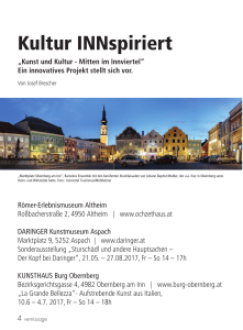 Kultur INNspiriert - Kunst und Kultur