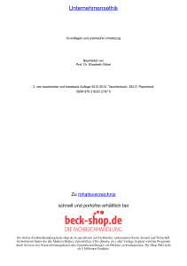 Unternehmensethik - Beck-Shop