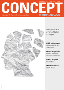 Alterungsprozesse wirken auf Gehirn und Augen AMD + Alzheimer