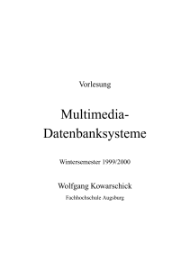 Multimedia- Datenbanksysteme