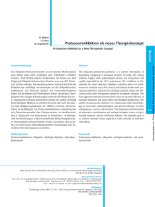 Proteasominhibition als neues Therapiekonzept