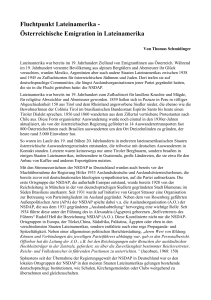 Österreichische Emigration in Lateinamerika