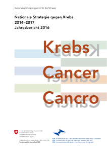 Nationale Strategie gegen Krebs 2014 - 2017