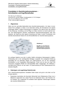 Fremddaten in Geoinformationssystemen