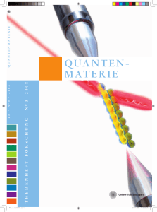 QuanTen- maTerie - Universität Stuttgart