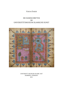 die handschriften im universitätsmuseum islamische kunst