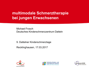 Schmerztherapie mit Opioiden - Deutsches Kinderschmerzzentrum