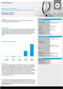 Macquarie Fund Solutions - Macquarie Euro Government Bond