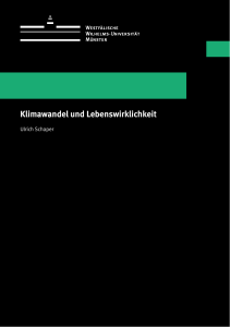 Klimawandel und Lebenswirklichkeit