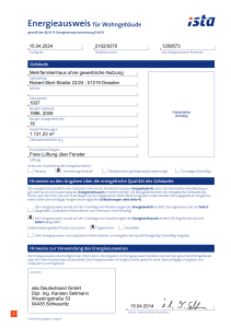 xx Energieausweis für Wohngebäude x