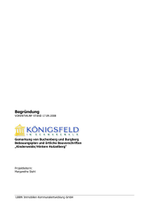 Begründung - Königsfeld im Schwarzwald
