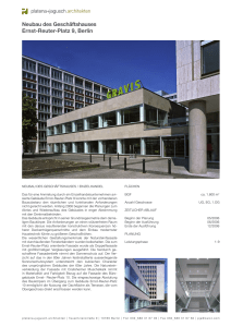 Neubau des Geschäftshauses Ernst-Reuter