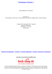 Fachwissen Chemie 1 - ReadingSample - Beck-Shop