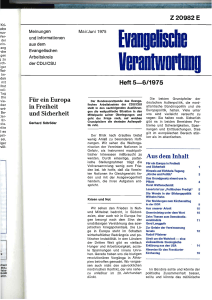 F&uuml;r ein Europa in Freiheit und Sicherheit Aus dem Inhalt