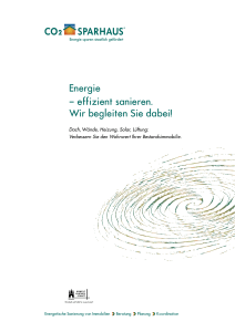 Energie – effizient sanieren. Wir begleiten Sie dabei! - CO2