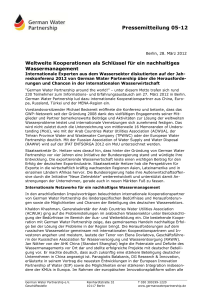 Pressemitteilung 05-12 - German Water Partnership