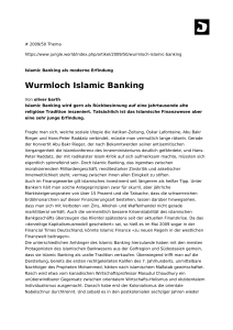 Wurmloch Islamic Banking