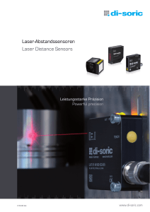 Laser-Abstandssensoren Laser Distance Sensors Laser