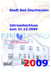 Stadt Bad Oeynhausen Jahresabschluss zum 31.12.2009