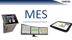 Manufacturing Execution System