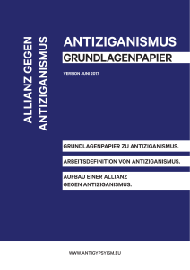 Grundlagenpapier Antiziganismus - Zentralrat Deutscher Sinti und