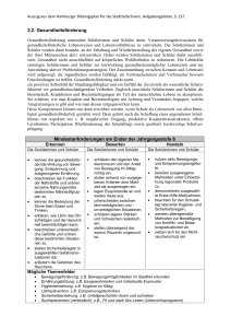 3.2. Gesundheitsf&ouml;rderung Mindestanforderungen am Ender der