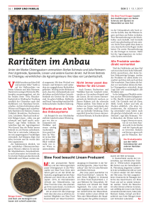 Raritäten im Anbau