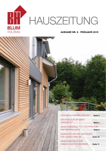 hauszeitung - Holzbau Blum