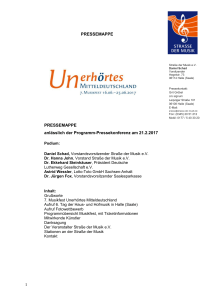 Digitale Pressemappe - Strasse der Musik eV