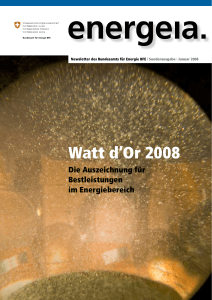 Watt d`Or 2008 - Bundesamt für Energie BFE