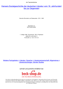 Hansers Sozialgeschichte der deutschen Literatur vom - Beck-Shop
