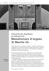 Manufacture d`orgues St