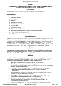 S&auml;chsisches Hebammengesetz - S&auml;chsischer Hebammenverband