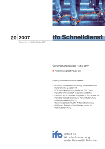 ifo Schnelldienst 20/2007