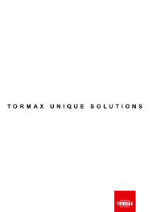 tormax unique solutions - MAMA