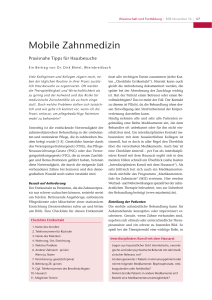 Mobile Zahnmedizin