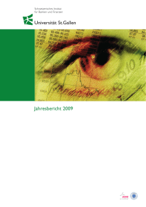Jahresbericht 2009 Universität St.Gallen