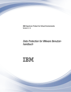 Data Protection for VMware Benutzerhandbuch