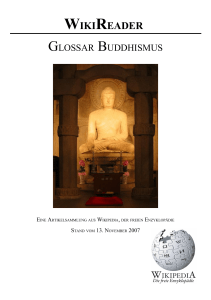 über den wikireader glossar buddhismus