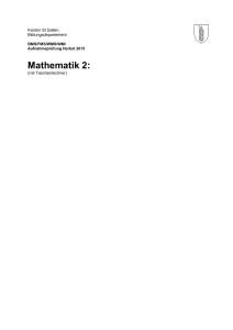 Mathematik 2: Korrekturanleitung