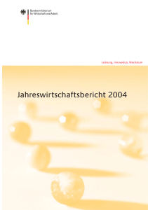 Jahreswirtschaftsbericht 2004