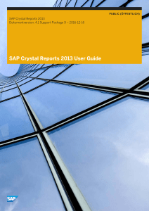 SAP Crystal Reports 2013 User Guide