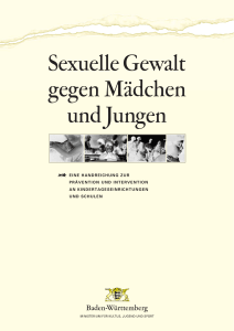 Sexuelle Gewalt gegen Mädchen und Jungen