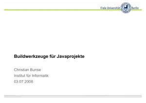 Buildwerkzeuge für Javaprojekte